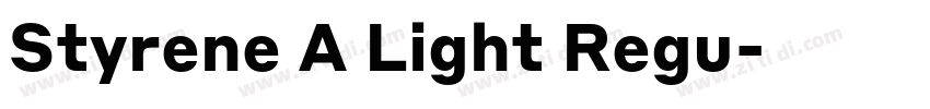 Styrene A Light Regu字体转换